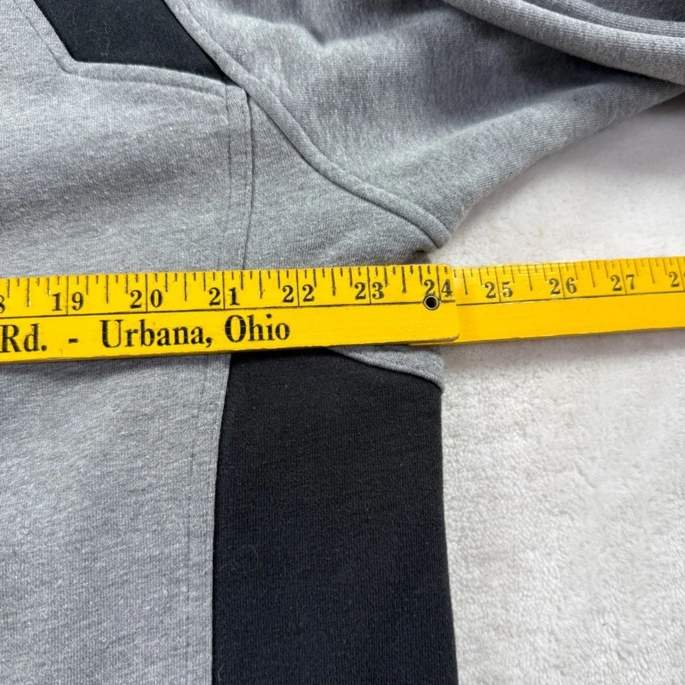 Nike Team Purdue University Hoodie Mens Medium Gray Black Colorblock Sweatshirt